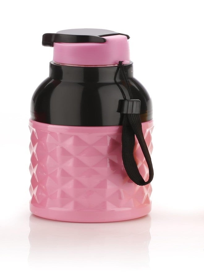 Clazkit زجاجة مياه معزولة من البولي يوريثان من كلازكيت دايموند، بغطاء بلاستيكي قلاب، سعة 500 مل، قد يختلف اللون - Image 1